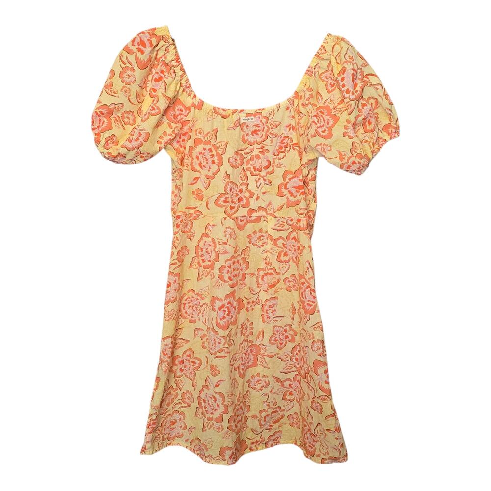Billabong x Wrangler Far & Away Mini Dress Womens Size Small Button Front Boho - Picture 2 of 12